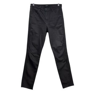 💚👖J Brand Maria Highway Black Size 29 Stretch Cotton Blend Raw Hem